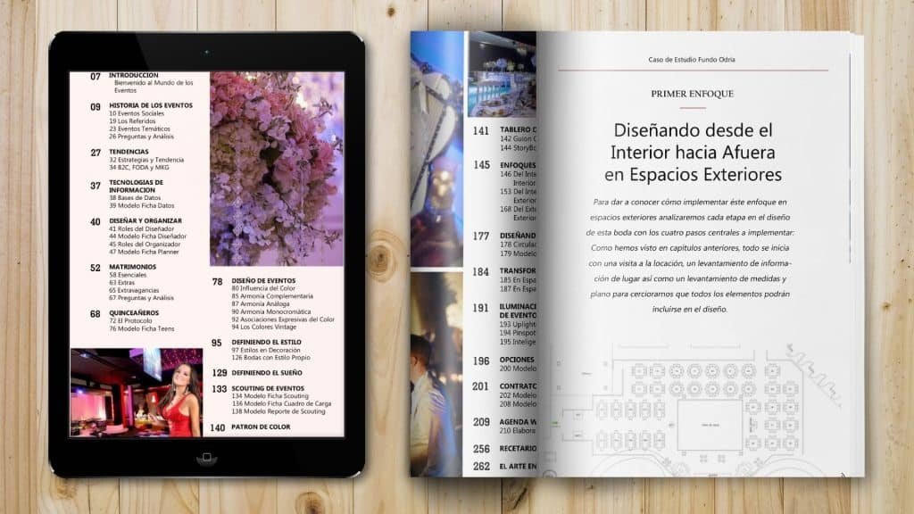 Libro Celebraciones Guía en Diseño de Eventos y Bodas Escuela